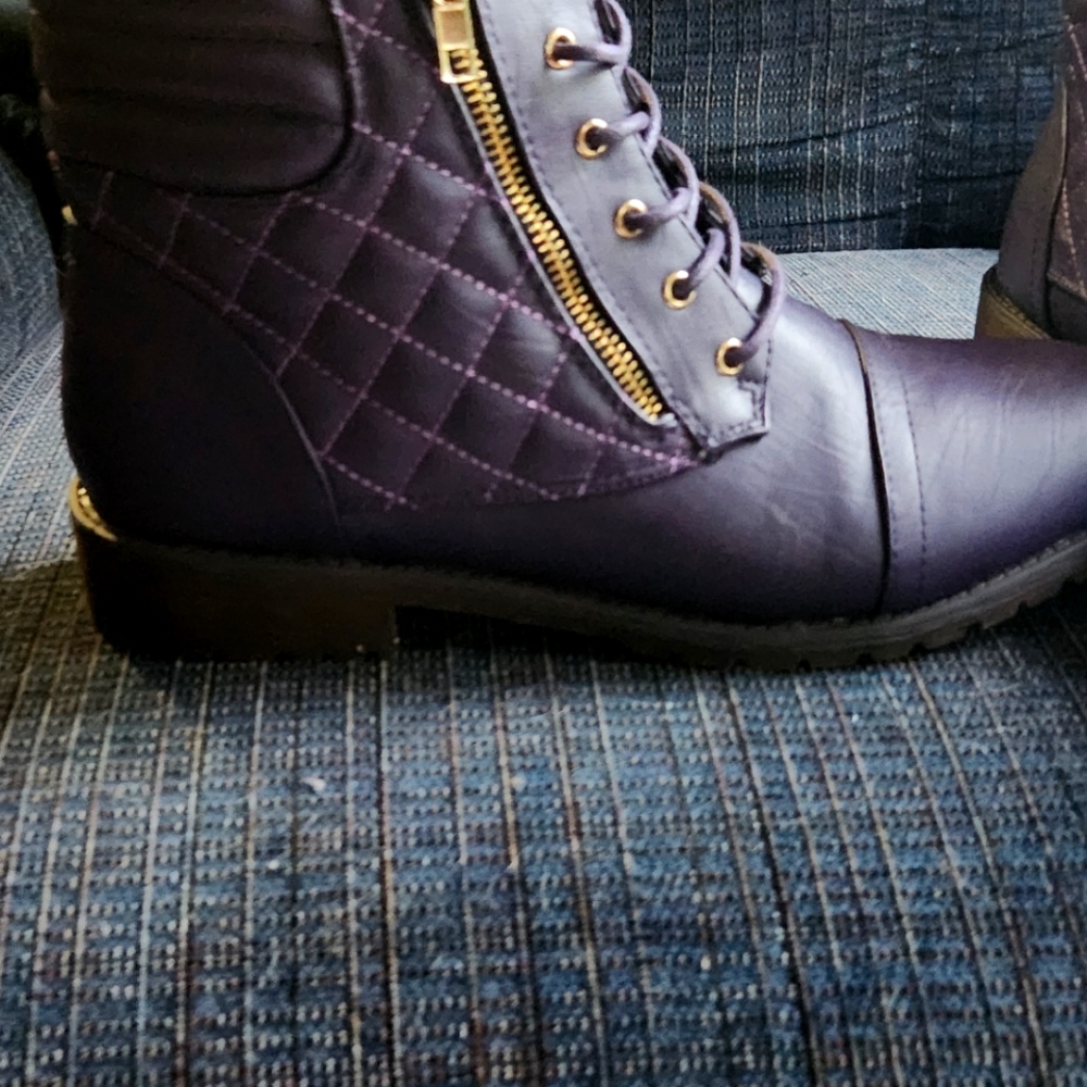 Beautiful purple boots